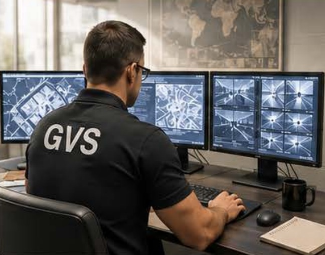 Intelligence analyst reviewing operational information